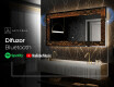 Decoratiune oglinda cu LED moderna - Amber Shell #7