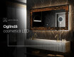 Decoratiune oglinda cu LED moderna - Amber Shell #8