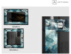 Decoratiune oglinda cu LED moderna - Sapphire Reflections #2