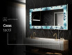 Decoratiune oglinda cu LED moderna - Sapphire Reflections #8