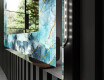 Decoratiune oglinda cu LED moderna - Sapphire Reflections #3