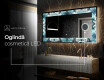 Decoratiune oglinda cu LED moderna - Sapphire Reflections #6