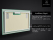 Decoratiune oglinda cu LED moderna - Cascading Flowers #4