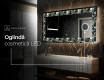 Decoratiune oglinda cu LED moderna - Cascading Flowers #6