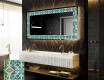 Decoratiune oglinda cu LED moderna - Floral Elevations
