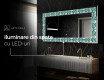 Decoratiune oglinda cu LED moderna - Floral Elevations #6