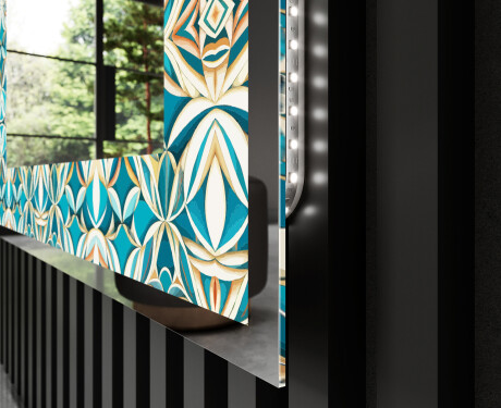 Decoratiune oglinda cu LED moderna - Floral Elevations #3