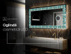 Decoratiune oglinda cu LED moderna - Floral Elevations #6