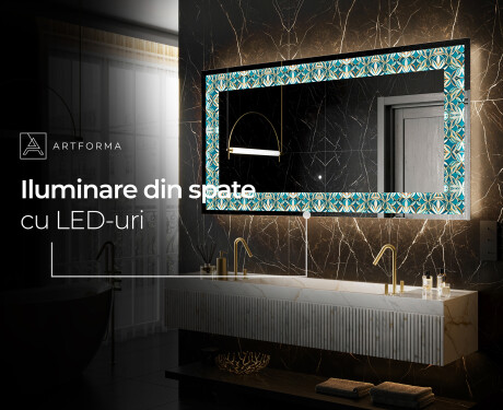 Decoratiune oglinda cu LED moderna - Floral Elevations #7