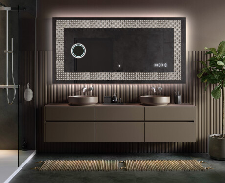 Decoratiune oglinda cu LED moderna - Dynamic Circles #5