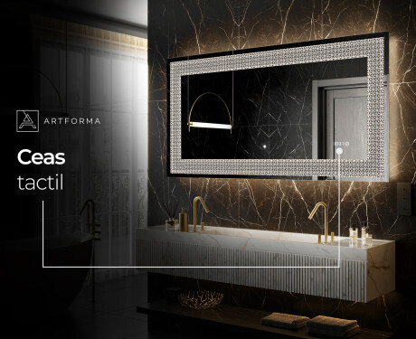 Decoratiune oglinda cu LED moderna - Dynamic Circles #8