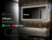 Decoratiune oglinda cu LED moderna - Dynamic Circles #9