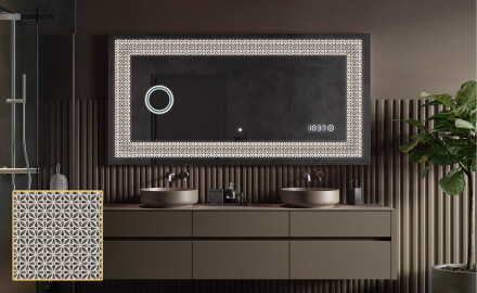 Decoratiune oglinda cu LED moderna - Dynamic Circles