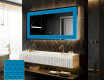Decoratiune oglinda cu LED moderna - Symmetrical Diamonds