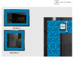 Decoratiune oglinda cu LED moderna - Symmetrical Diamonds #2