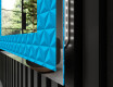 Decoratiune oglinda cu LED moderna - Symmetrical Diamonds #3
