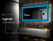 Decoratiune oglinda cu LED moderna - Symmetrical Diamonds #6