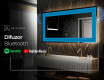 Decoratiune oglinda cu LED moderna - Symmetrical Diamonds #9