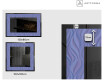 Decoratiune oglinda cu LED moderna - Colorful Ruffles #3