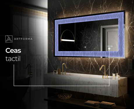 Decoratiune oglinda cu LED moderna - Colorful Ruffles #7