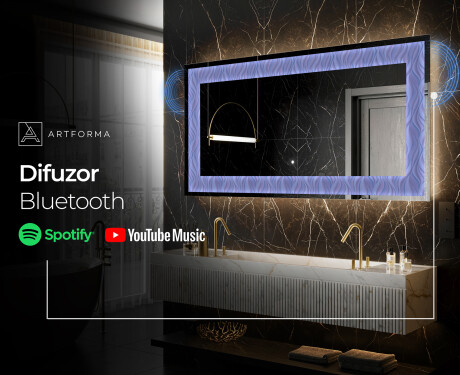 Decoratiune oglinda cu LED moderna - Colorful Ruffles #9