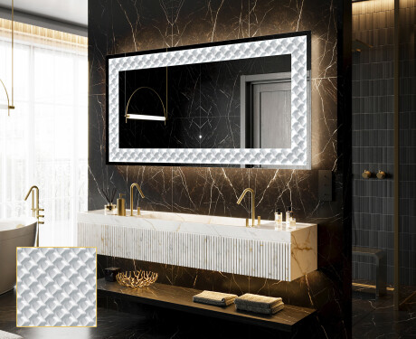 Decoratiune oglinda cu LED moderna - Inspiring Lines