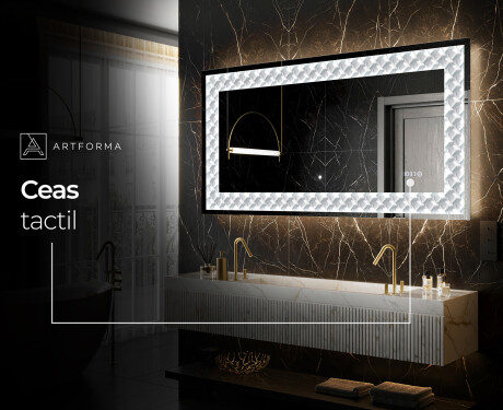Decoratiune oglinda cu LED moderna - Inspiring Lines #7