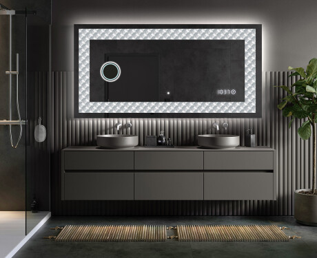 Decoratiune oglinda cu LED moderna - Inspiring Lines #5