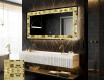 Decoratiune oglinda cu LED moderna - Glow Geometry