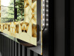 Decoratiune oglinda cu LED moderna - Glow Geometry #3
