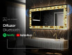 Decoratiune oglinda cu LED moderna - Glow Geometry #9