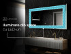 Decoratiune oglinda cu LED moderna - Divergent Lines #6