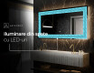 Decoratiune oglinda cu LED moderna - Divergent Lines #7