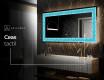 Decoratiune oglinda cu LED moderna - Divergent Lines #8