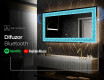 Decoratiune oglinda cu LED moderna - Divergent Lines #9