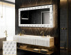 Decoratiune oglinda cu LED moderna - Dynamic Whirls
