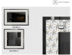 Decoratiune oglinda cu LED moderna - Dynamic Whirls #2