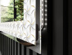 Decoratiune oglinda cu LED moderna - Dynamic Whirls #3