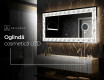 Decoratiune oglinda cu LED moderna - Dynamic Whirls #6
