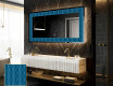 Decoratiune oglinda cu LED moderna - Whirling Lines
