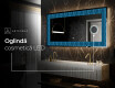 Decoratiune oglinda cu LED moderna - Whirling Lines #6