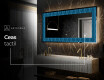 Decoratiune oglinda cu LED moderna - Whirling Lines #8