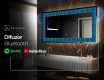 Decoratiune oglinda cu LED moderna - Whirling Lines #9