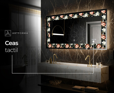 Decoratiune oglinda cu LED moderna - Plant Rhythms #6