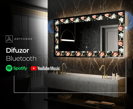 Decoratiune oglinda cu LED moderna - Plant Rhythms #7