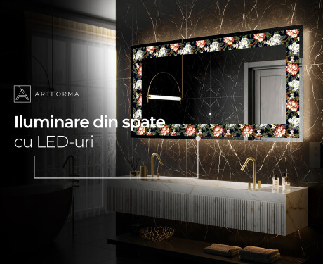 Decoratiune oglinda cu LED moderna - Plant Rhythms #8