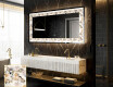 Decoratiune oglinda cu LED moderna - Floral Reflections