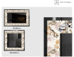 Decoratiune oglinda cu LED moderna - Floral Reflections #2