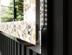 Decoratiune oglinda cu LED moderna - Floral Reflections #3