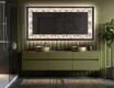 Decoratiune oglinda cu LED moderna - Floral Reflections #5